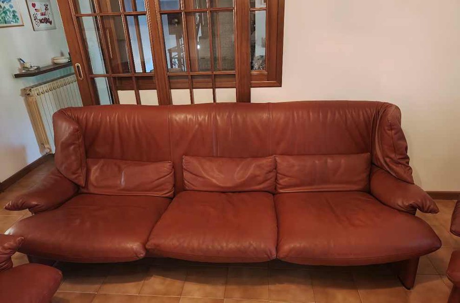 Sofa und Sessel Portovenere von Vico Magistretti für Cassina