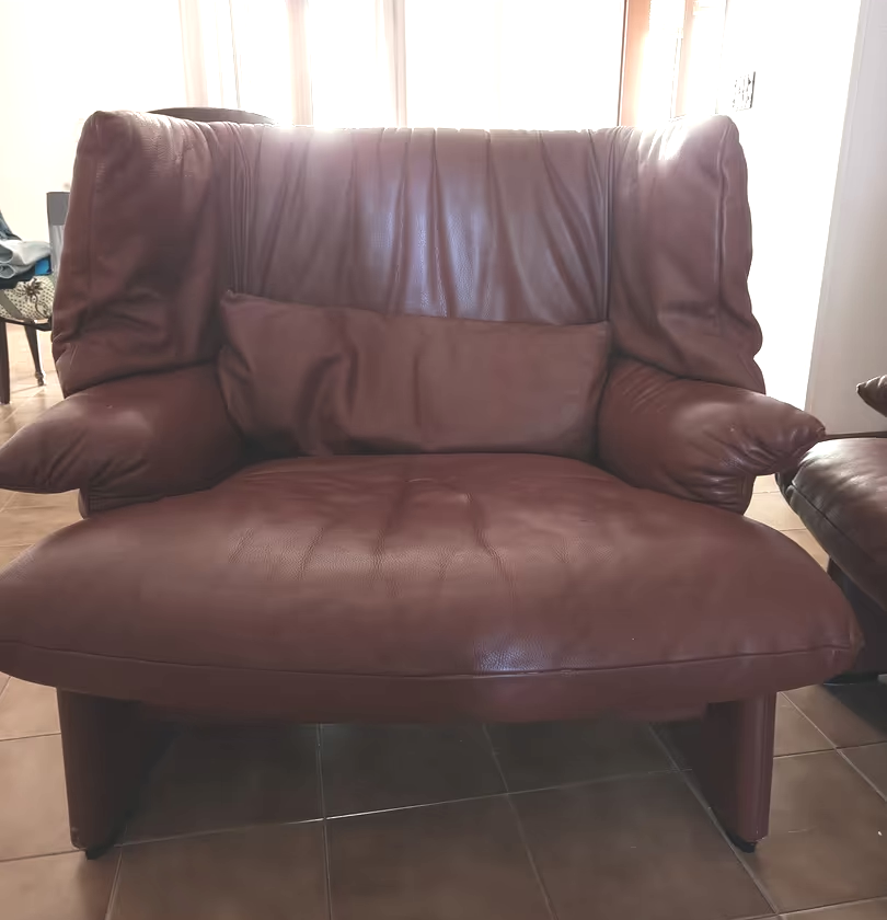 Sofa und Sessel Portovenere von Vico Magistretti für Cassina