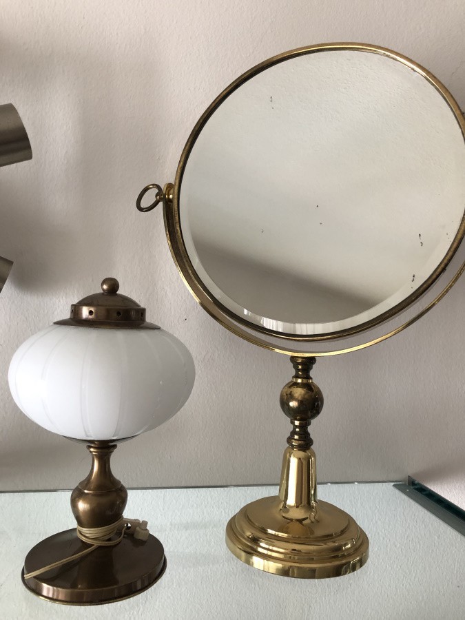 Vintage Spiegel Messing