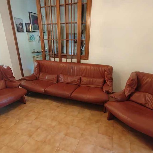 Sofa und Sessel Portovenere von Vico Magistretti für Cassina