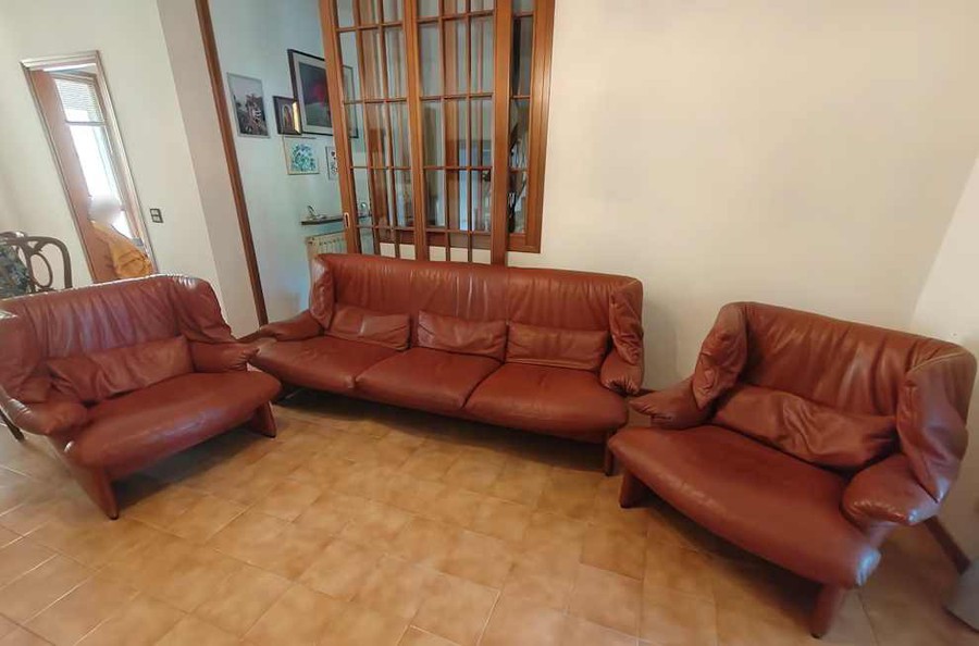 Sofa und Sessel Portovenere von Vico Magistretti für Cassina